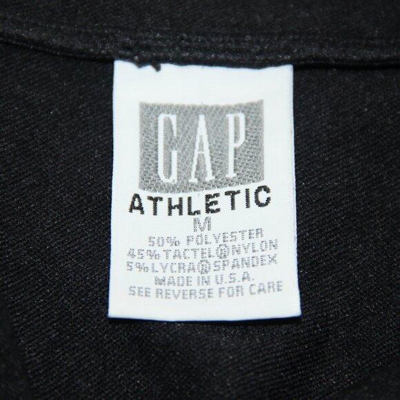 Gap Athletic GP TECH Black Quater Zip Thick Pull Over Activewear Fitness Size M - Picture 4 of 9